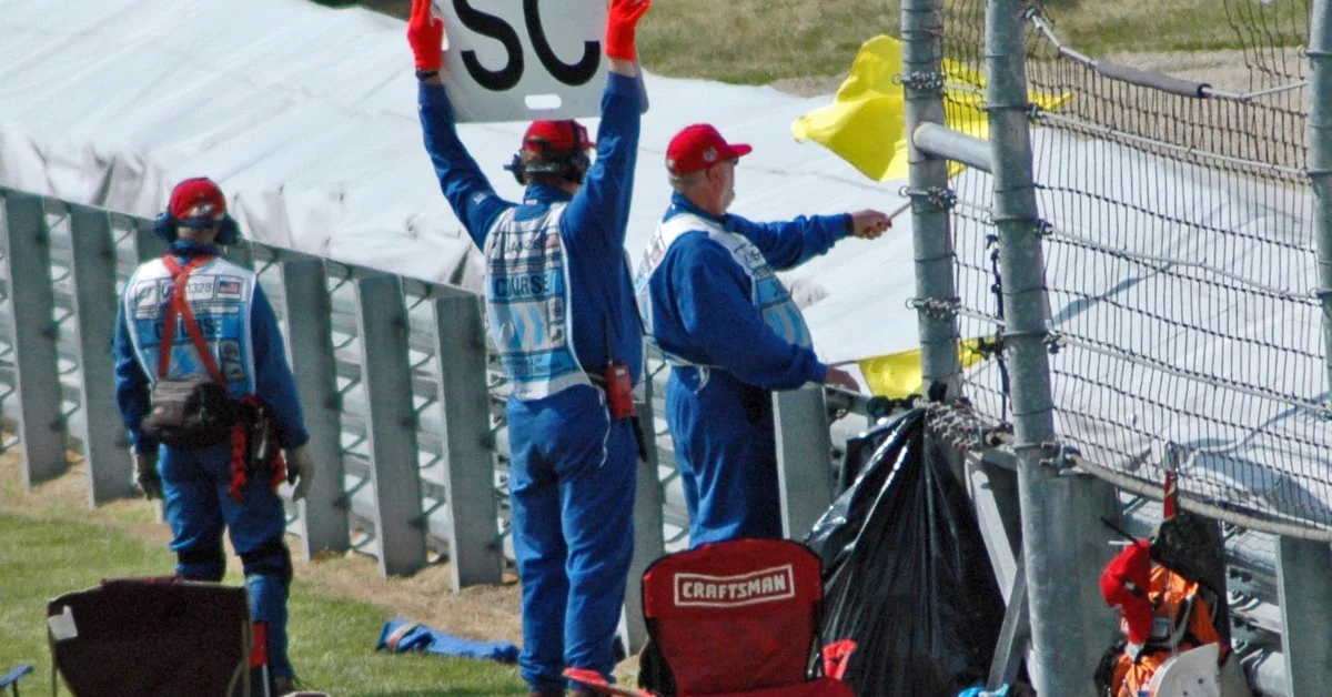 Blue Flags and Lapped Traffic