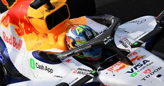 BUDAPEST, HUNGARY - JULY 25: Ninth placed qualifier Arvid Lindblad of Great Britain and Visa Cash App Racing Bulls arrives in parc ferme during qualifying ahead of the F1 Grand Prix of Hungary at Hungaroring on July 25, 2026 in Budapest, Hungary. (Photo by Guido De Bortoli/LAT Images)