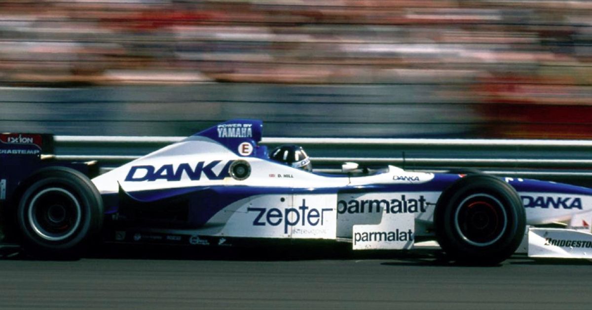 Damon Hill leading the 1997 Hungarian Grand Prix in an Arrows A18