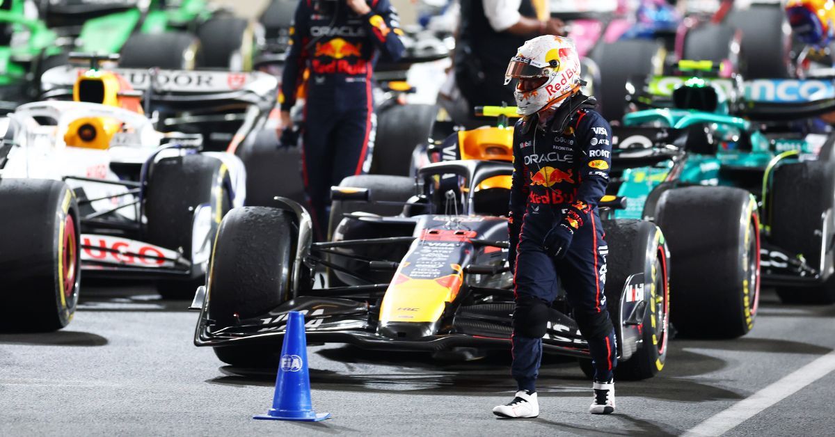 Fifth placed Yuki Tsunoda of Japan and Oracle Red Bull Racing in parc ferme during the Sprint ahead of the F1 Grand Prix of Qatar at Lusail International Circuit on November 29, 2025 in Lusail City, Qatar.