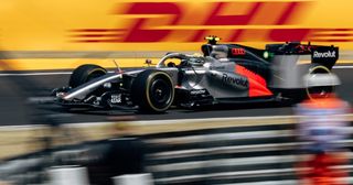 Gabriel Bortoleto driving the Audi in Hungary