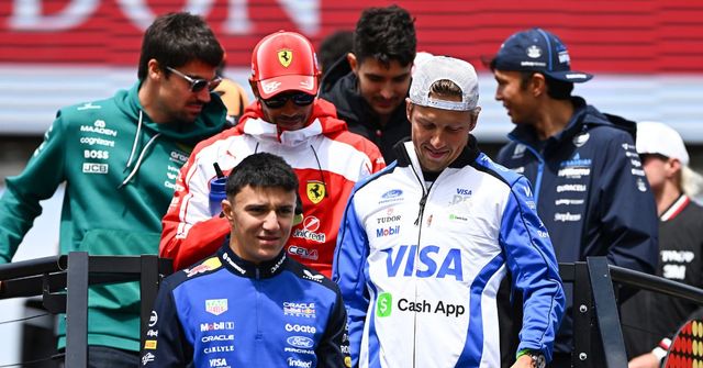 Isack Hadjar, Liam Lawson, Lewis Hamilton, Alex Albon, Lance Stroll, Esteban Ocon