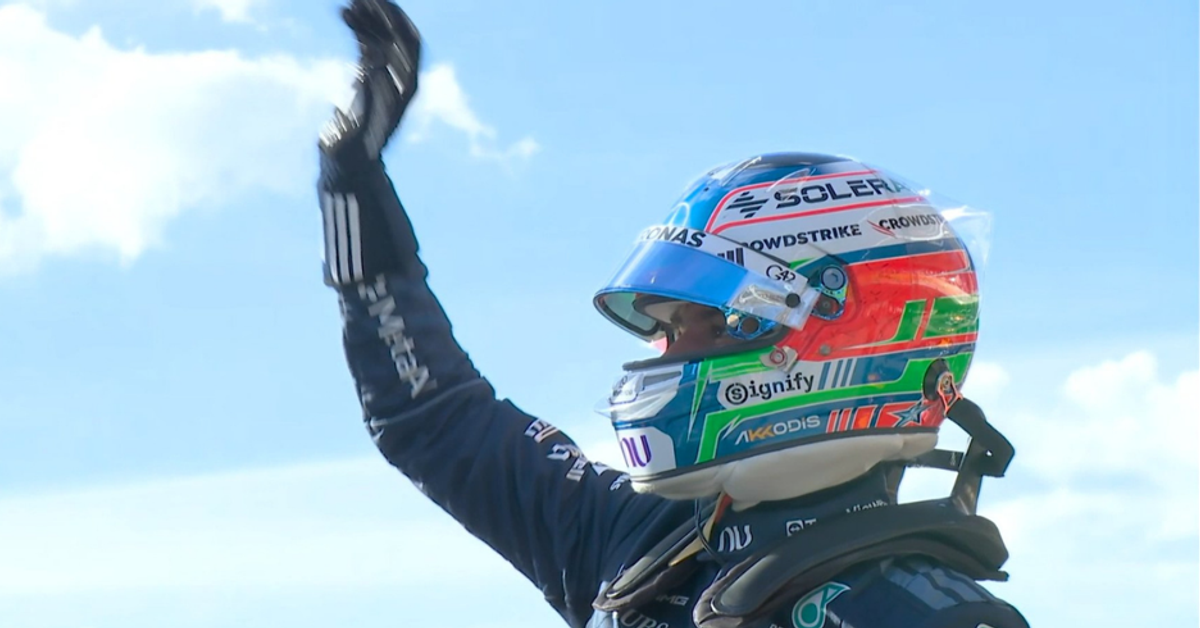 Kimi Antonelli Celebrates Pole Position for the 2026 United States Grand Prix