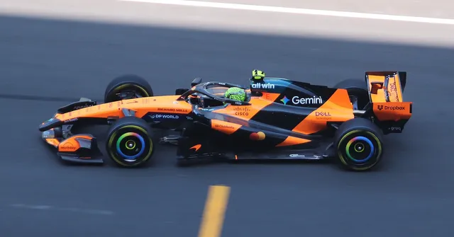 Lando Norris driving McLaren during the 2026 F1 World Championship