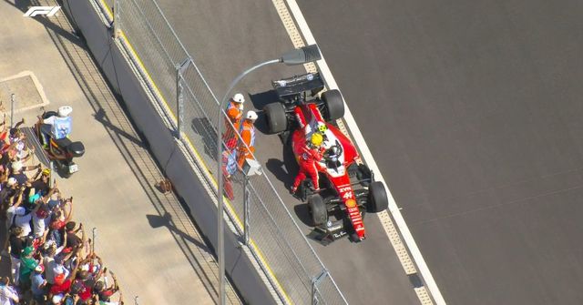Lewis Hamilton crashes his Ferrari in FP3 at the Spanish Grand Prix in Madrid