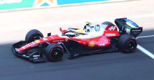 Lewis Hamilton in his Ferrari SF-26 at the Chinese GP