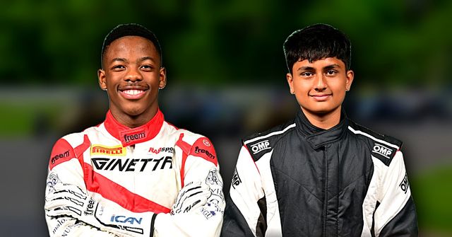 Luviwe Sambudla and Shane Chandaria, two of the overseas drivers who race in the F4 Indian Championship