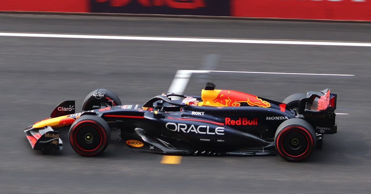 Max Verstappen driving for Red Bull