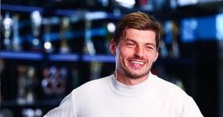 MILTON KEYNES, UNITED KINGDOM - AUGUST 20: Max Verstappen photographed during a re-signing of contracts, extending his deal with the team until 2030. (Photo by Mark Thompson/Getty Images)