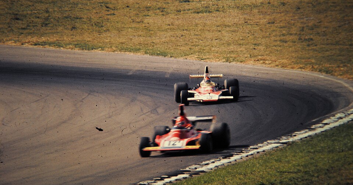 Niki Lauda (Bottom) and Emerson Fittipaldi (Top) at Watkins Glen in 1974