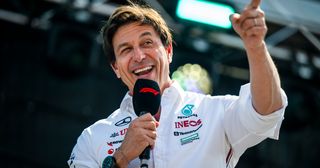 Toto Wolff in the mic